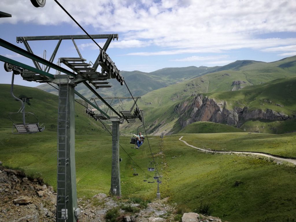 view over the mountains